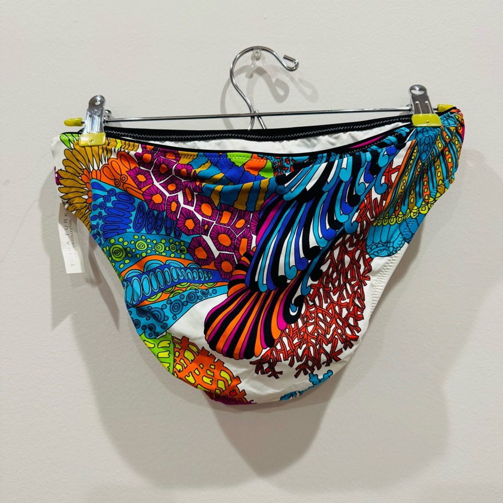 TRINA TURK Multi-color Print Swim Bottoms Size 10 - Picture 7 of 10
